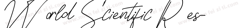 World Scientific Res字体转换